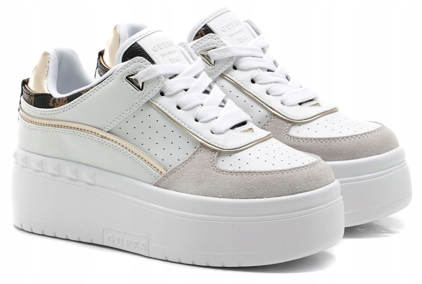 GUESS RIDGEE FLPRID PEL12 bia r37 Kolor biały