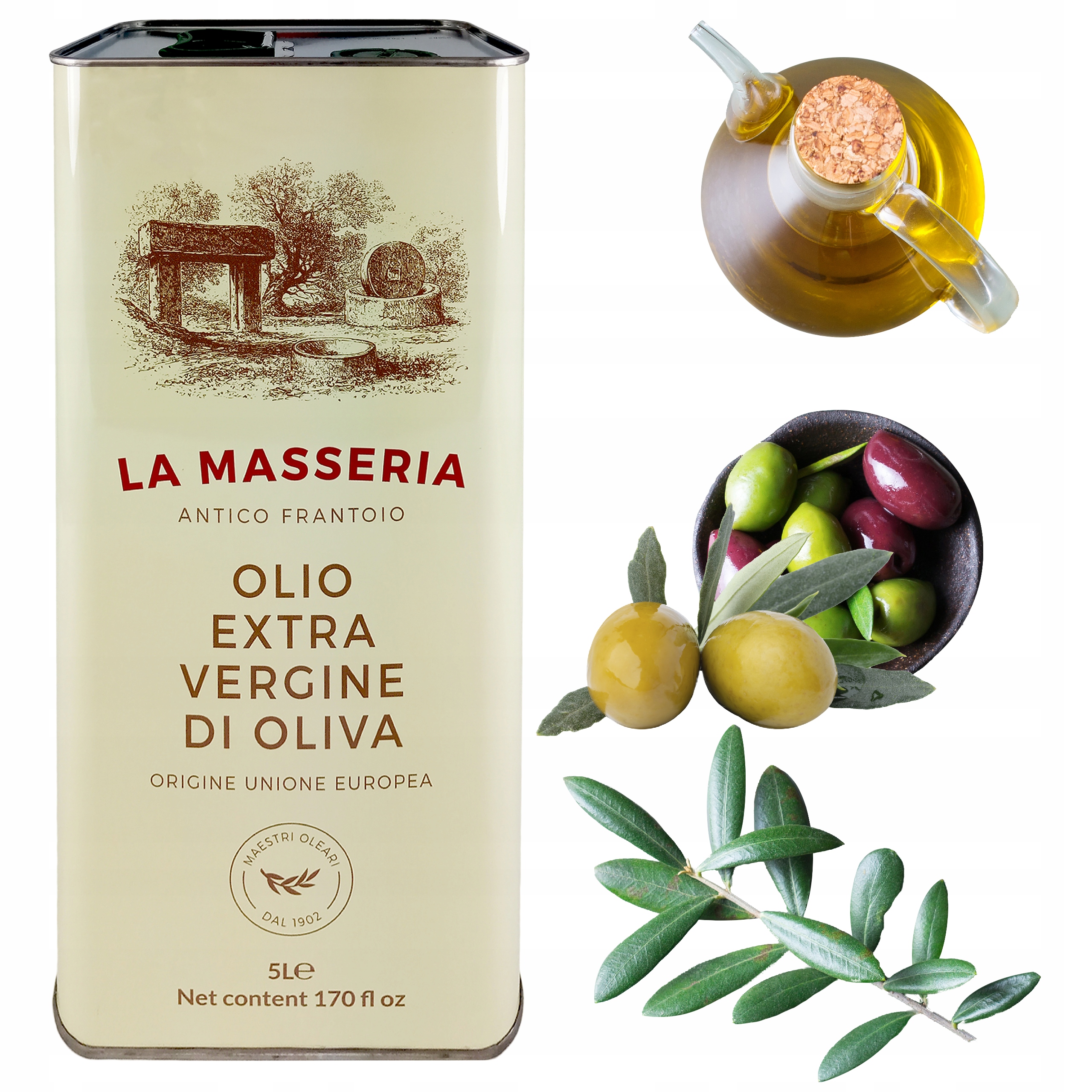 Oliwa z oliwek Extra Vergine La Masseria Levante 5L