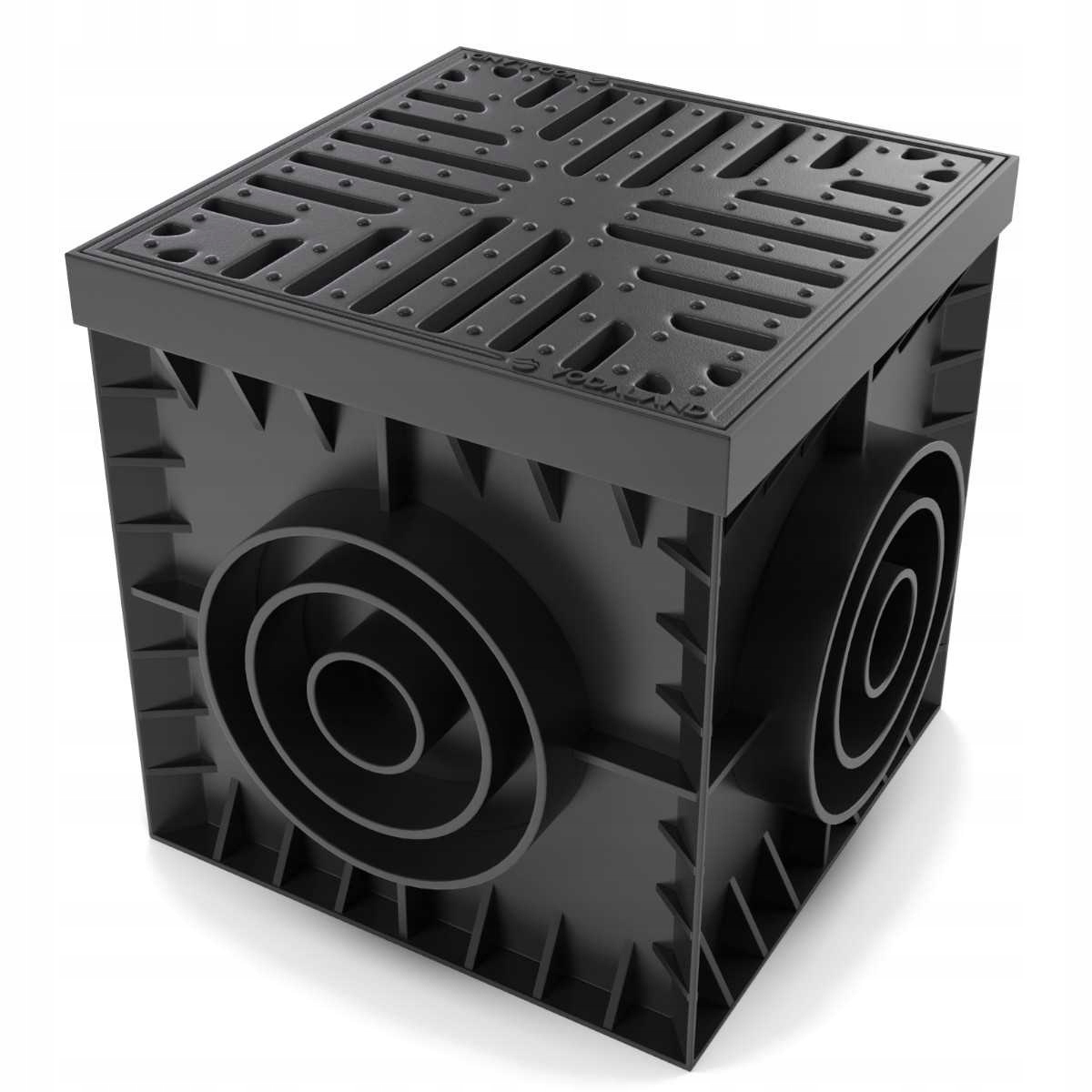 Zberná šachta 300x300 Liatinová mriežka „snehová vločka“