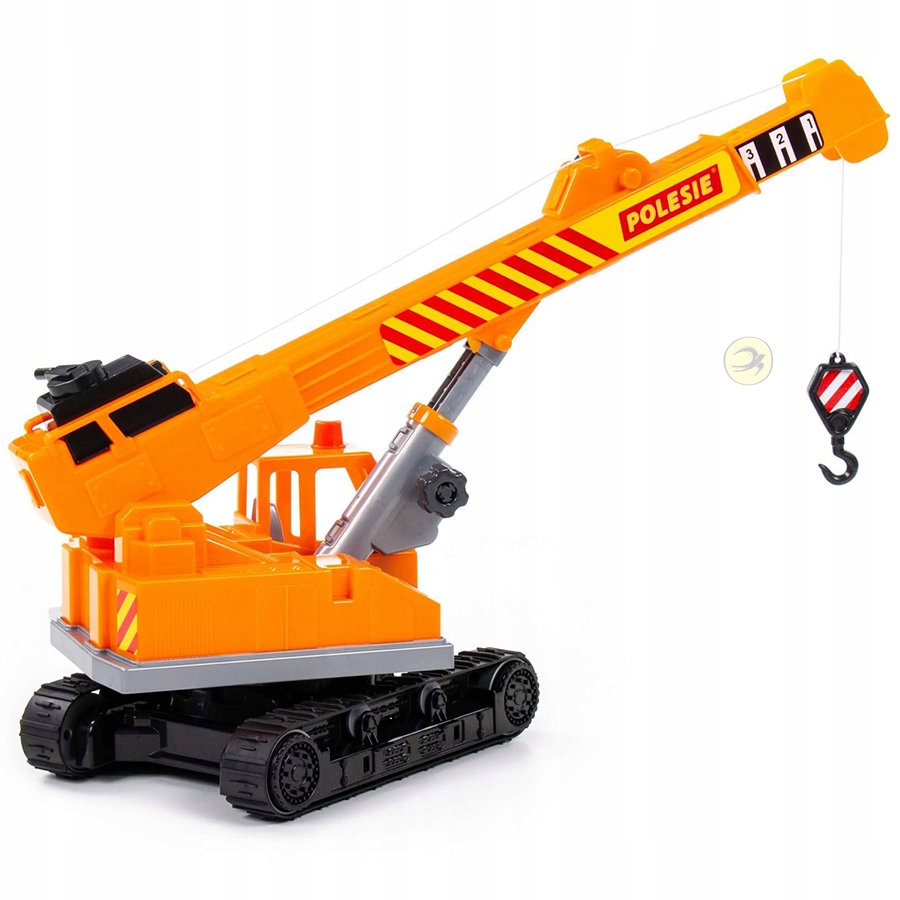 MASZYNA BUDOWLANA Z DŹWIGIEM NA GĄSIENICACH POLESI Wiek dziecka 3 lata +