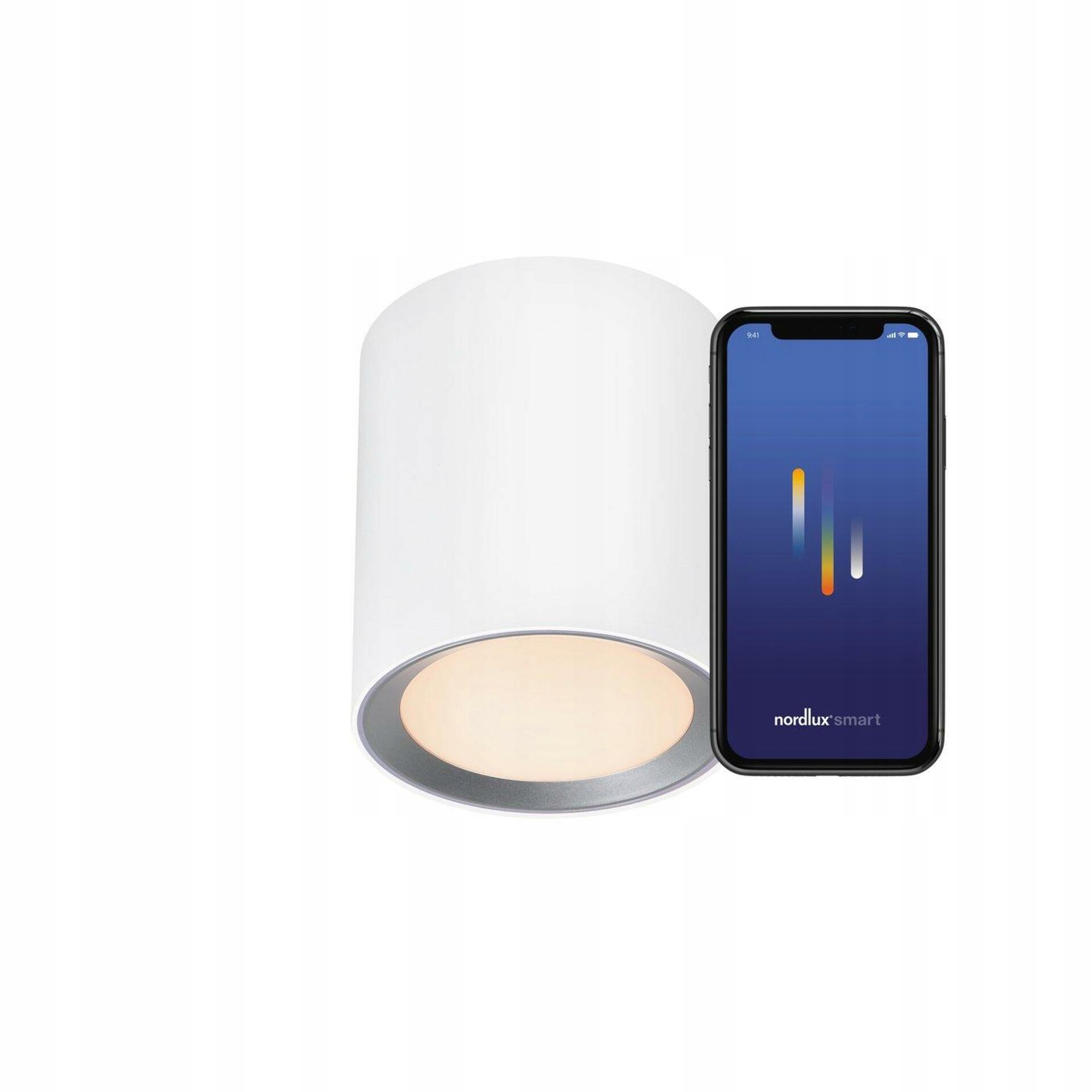 Nordlux Landon Smart Long stropné svietidlo biela, múdre Led 8W IP44