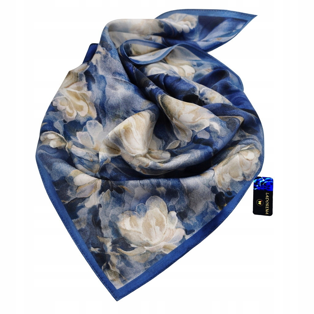 Apaszka Stylówka 100% Jedwab Naturalny Morwowy Chusta Jedwabna Bandana