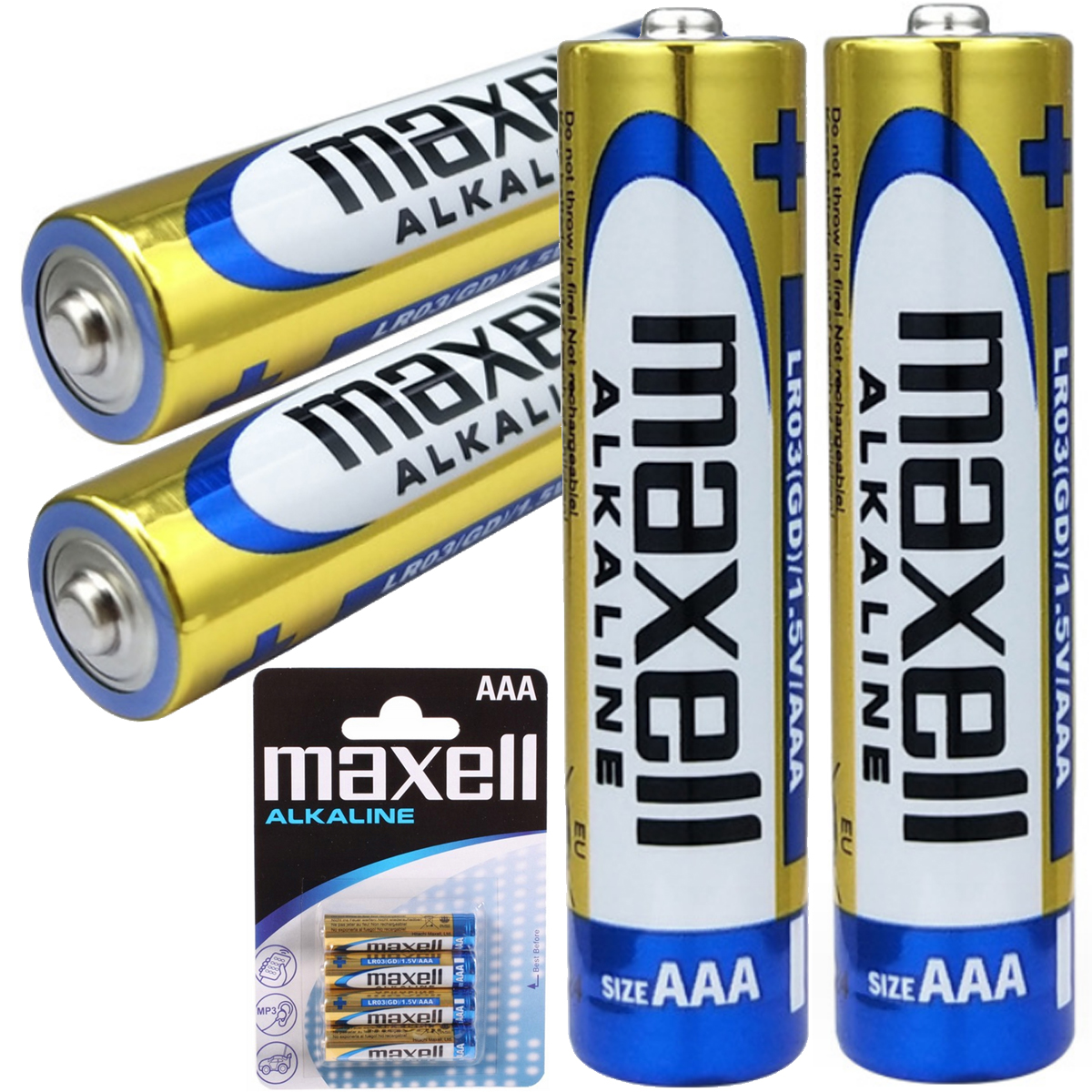 BATERIE 4 SZT ALKALICZNE MAXELL LR03 AAA 1,5V BATERIA POWER PALUSZKI