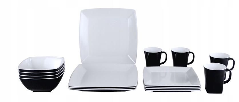 917947 - Набор посуды меламин GIMEX QUADRATO 16 шт.