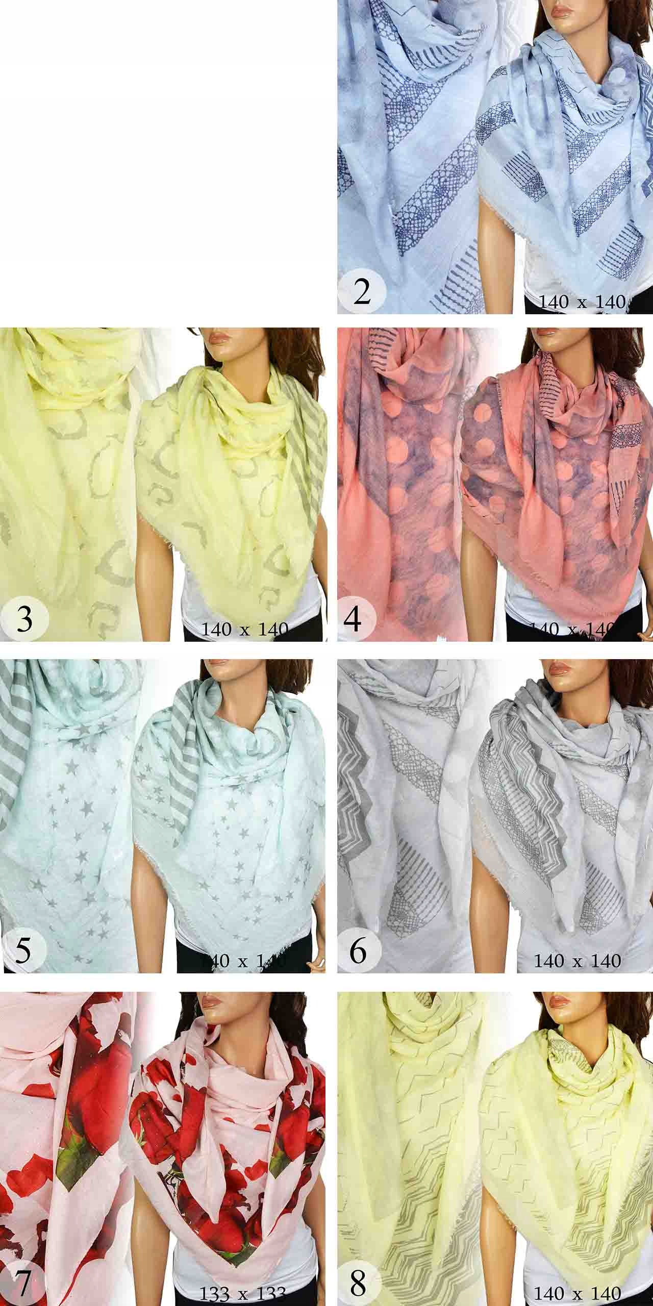 MODNA DUŻA Chusta ELEGANCKA Dużo WZORÓW KOLORÓW Marka inna