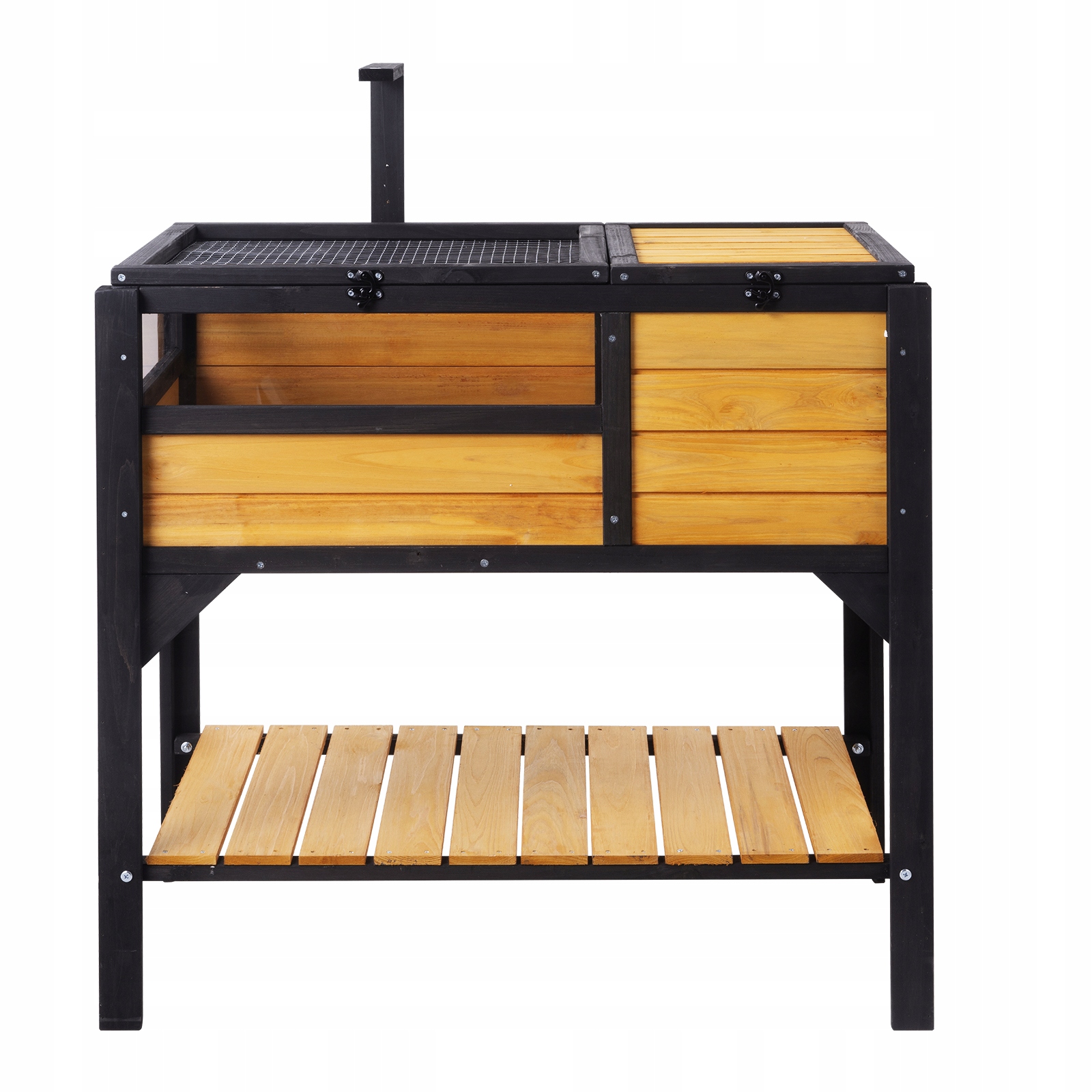 Levně Vevor Dřevěný Domeček Pro Želvy S Poličkou A Osvětlovacím Stativem