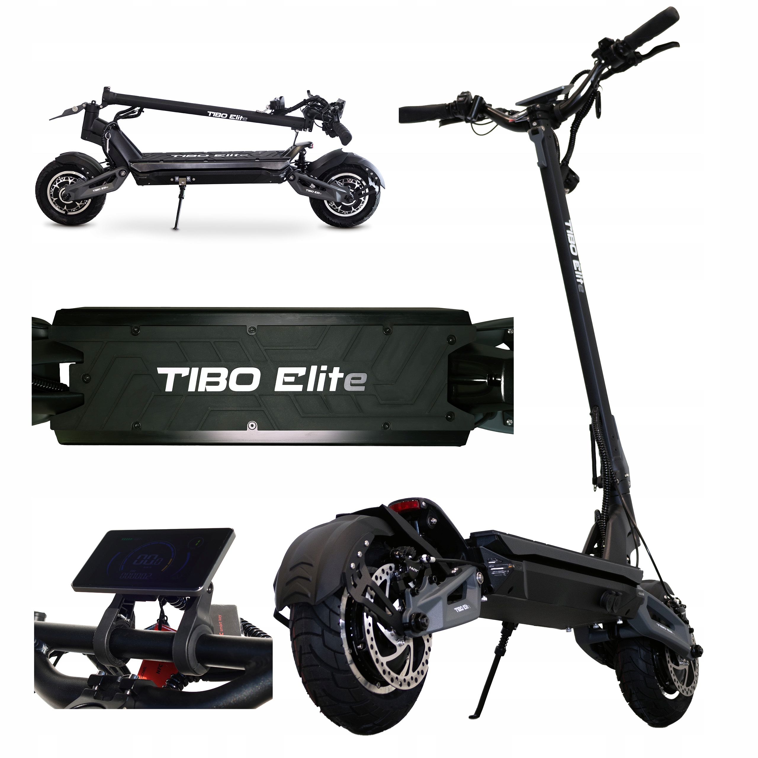 Elitarna Hulajnoga Elektryczna Tibo Elite Zasięg 70KM 2000W Hydraulika Nutt