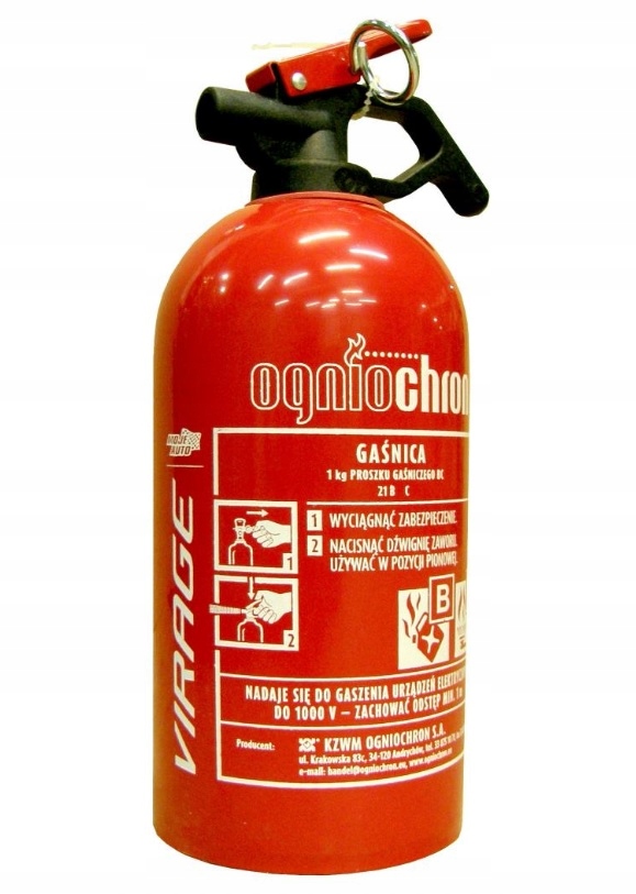 GAŚNICA PROSZKOWA 1KG CZĘSTOCHOWA MK-CARS