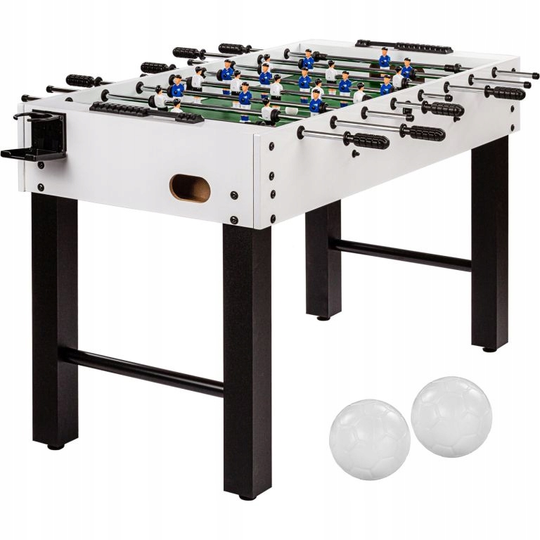 GamesPlanet Stolní fotbálek Glasgow, 121x101x79 cm, bílý