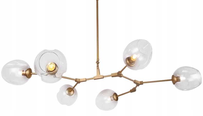 Chemistry – 6-bodová moderná závesná lampa