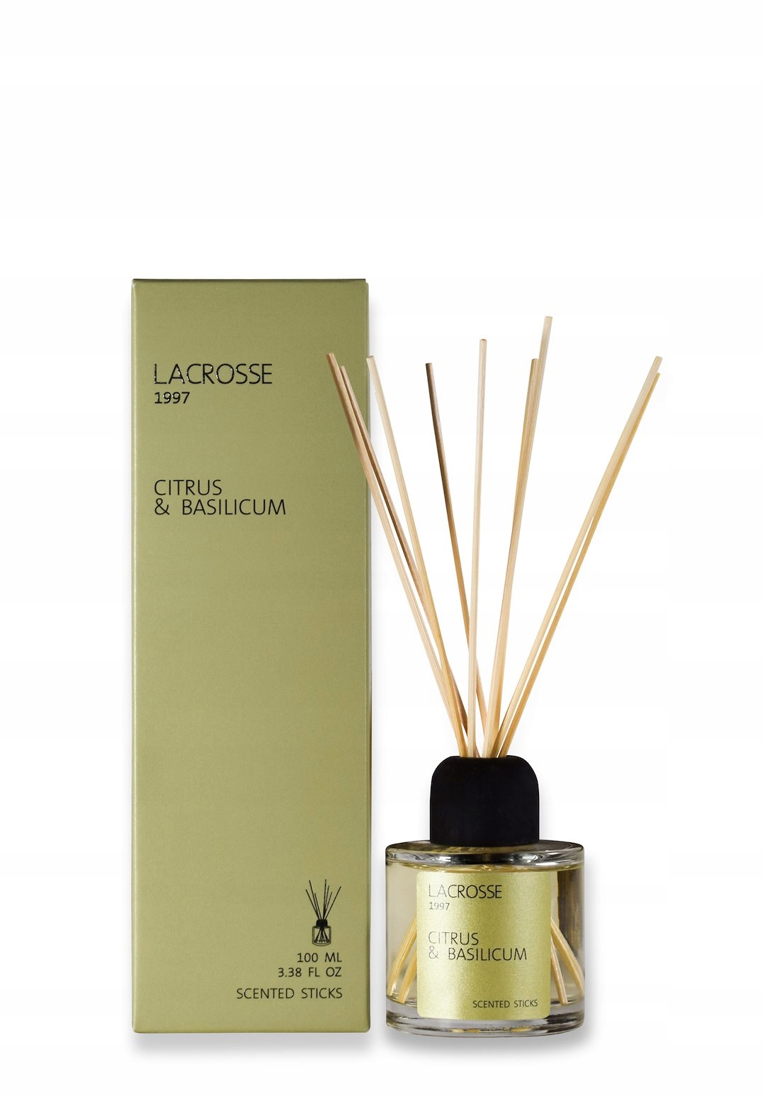 Lacrosse Classic Difuzér s vůní a tyčinkami 100 ml Citrus Basilicum