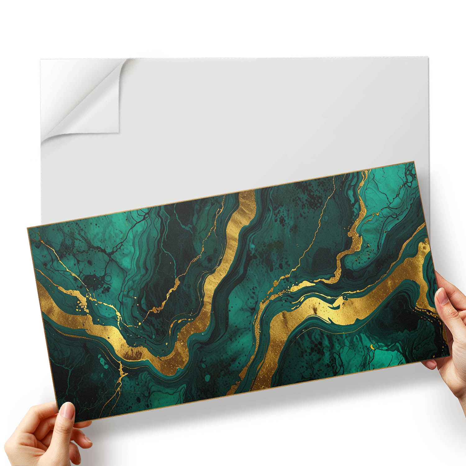 Nástěnné Pvc dlaždice Struktura vln s abstraktním tvarem 10x40x20 cm