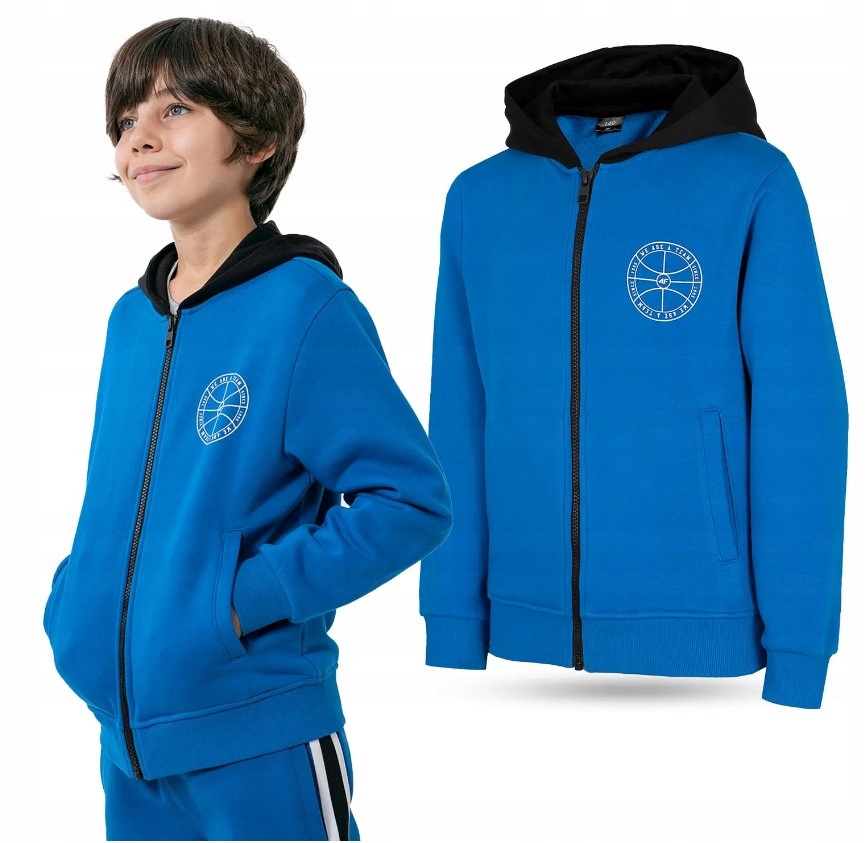 

4F Bluza Chłopięca Bawełniana JBLM004 > 164