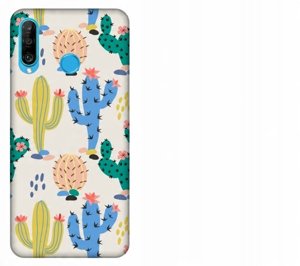 

Etui pokrowiec Huawei P30 Lite Kaktus tropikalny w