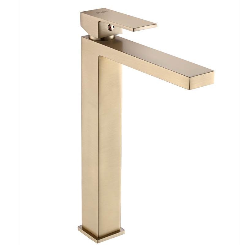 Valvex Bateria Ars Brushed Gold umywalkowa, stojąca, wysoka, nablatowa.