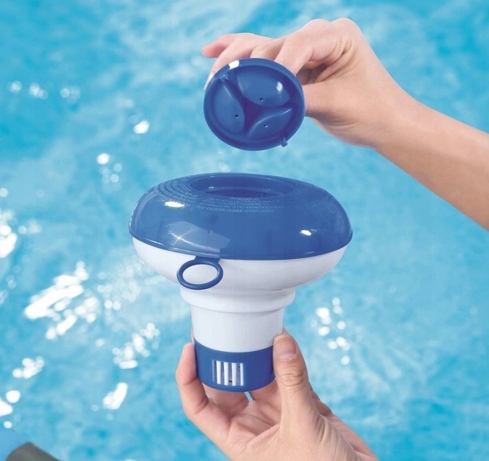 Dozownik Chloru do Basenu Jacuzzi Pływak do Chemii Basenowej z Termometrem Producent bez marki
