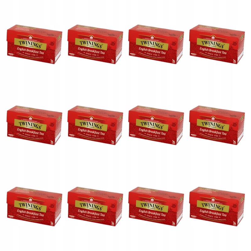 Twinings Čaj Černý English Breakfast (25 sáčků) X12