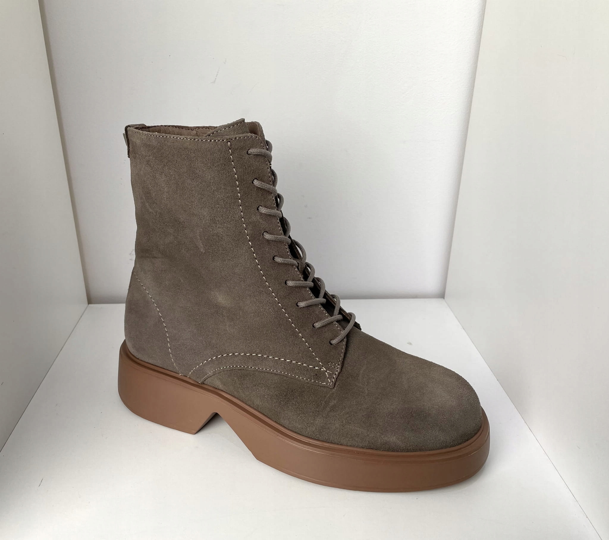 Dámské kotníkové boty Wonders kůže B-8206 Béžová 39, Béžová