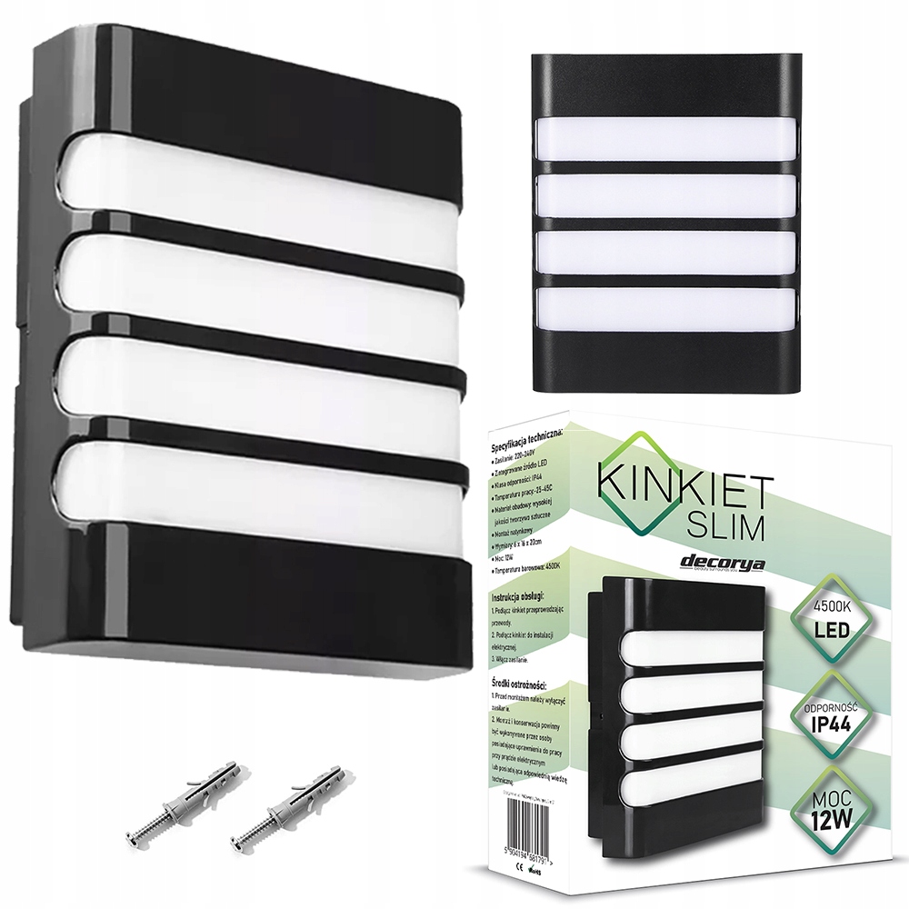 

Lampa Plafon Led Kinkiet Ścienny Elewacyjny IP44