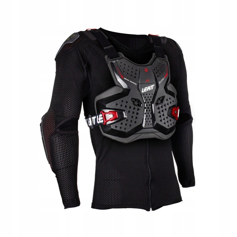 Juniorské Tričko S Chrániči Leatt 3.5 Black Red (147-159 CM) L/XL