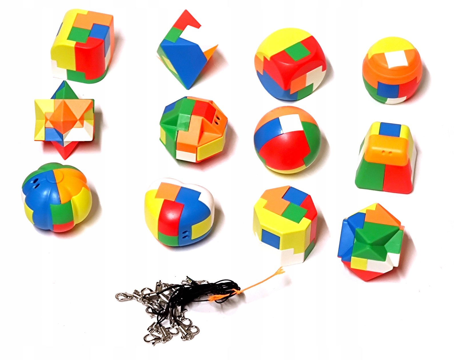 zestaw 12 x układanka logiczna TETRIS do składania łamigłówka Marka Dromader