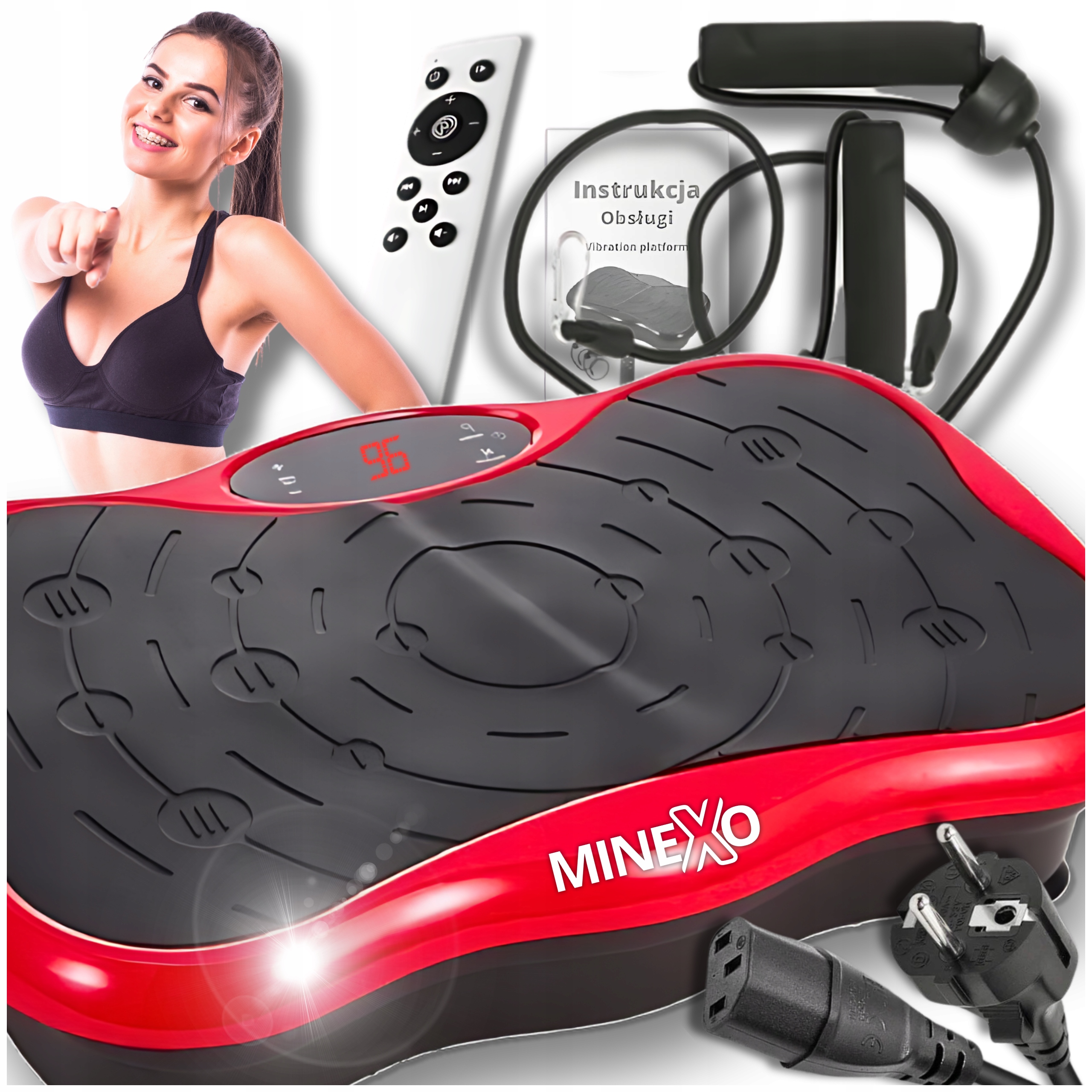 PLATFORMA WIBRACYJNA Wibrująca Masażer do Ciała Wyszczuplający Cellulit