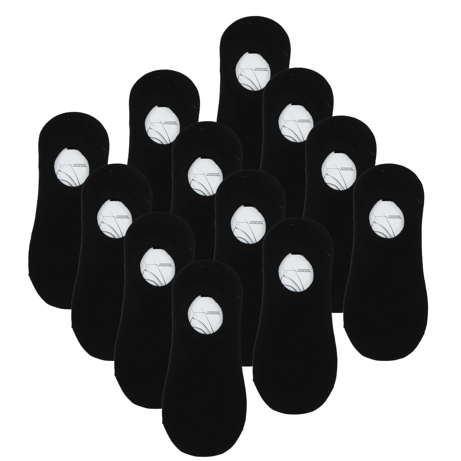 

Czarne Niskie Stopki Damskie Mikrostopki 12Pak