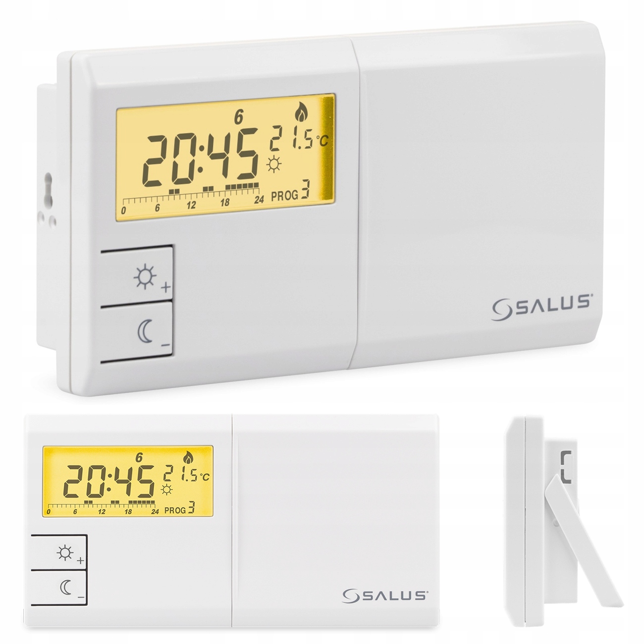 PROSTY STEROWNIK PROGRAMOWALNY DO KOTŁA PIECA CO PRZEWODOWY SALUS 091FLV2 Kod producenta 091FLV2