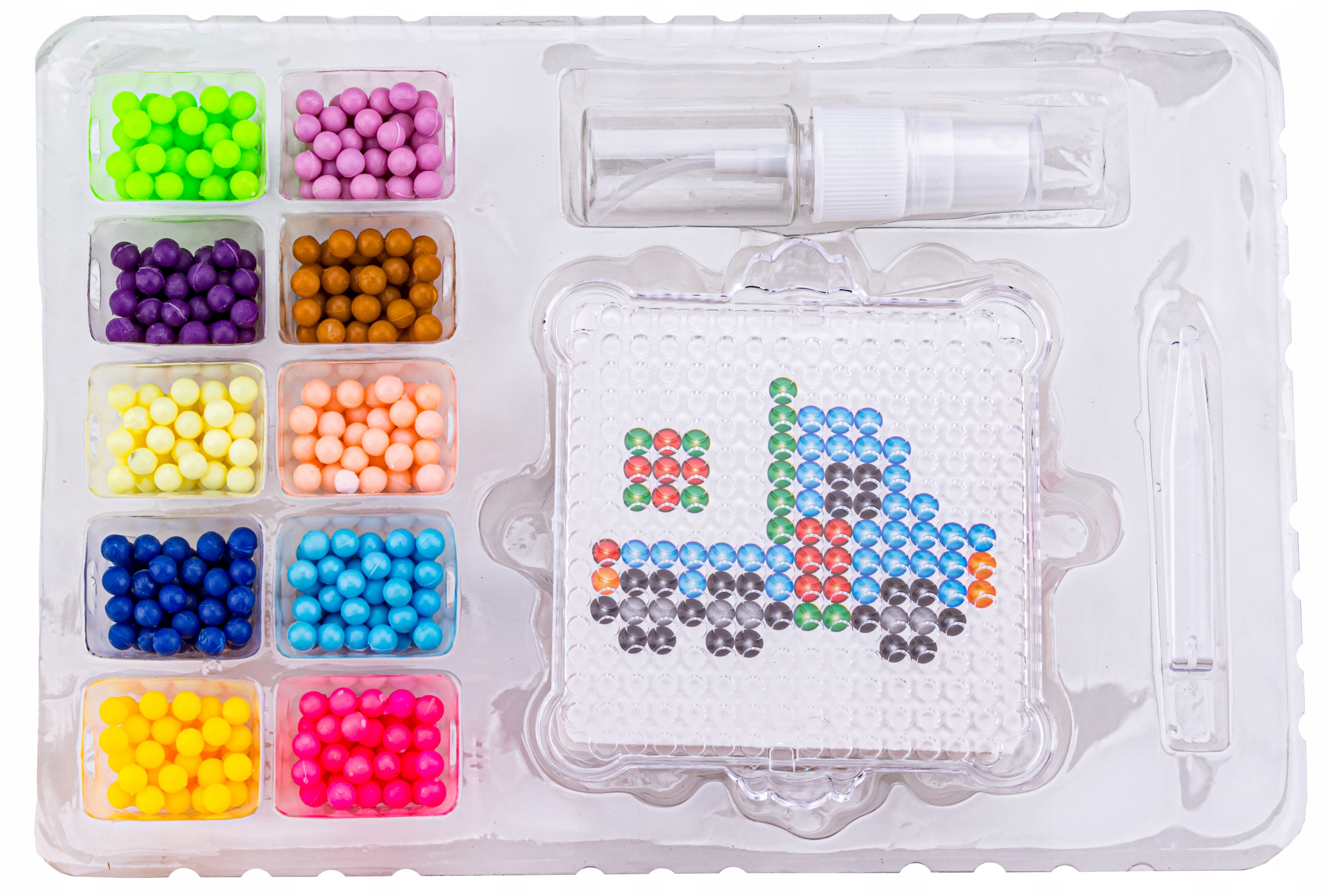 ZESTAW Koralików KOLOROWE KORALIKI WODNE SZABLONY Marka DK