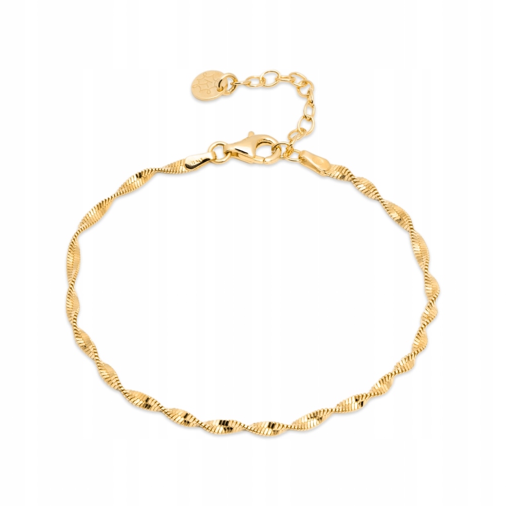 Bransoletka pozłacana Ania Kruk złota Singapur srebro 925