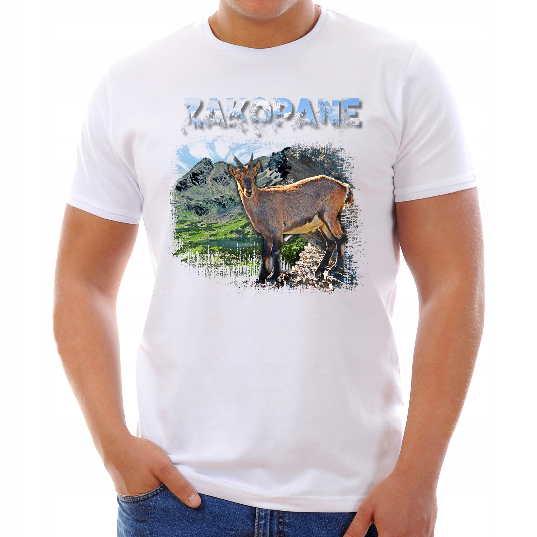 

Koszulka Zakopane Kozica (M):: XXL,: biały