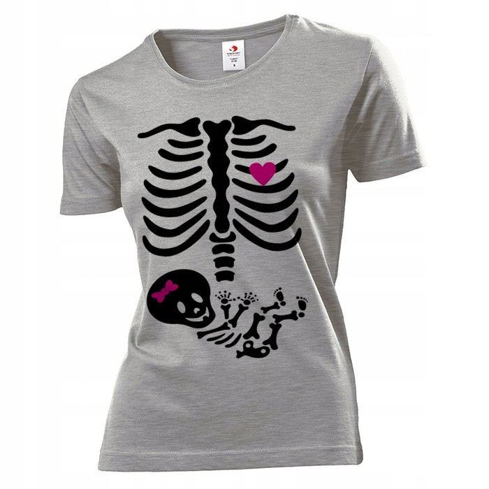 

Koszulka damska Szkielet serce dziecko ciąża XL