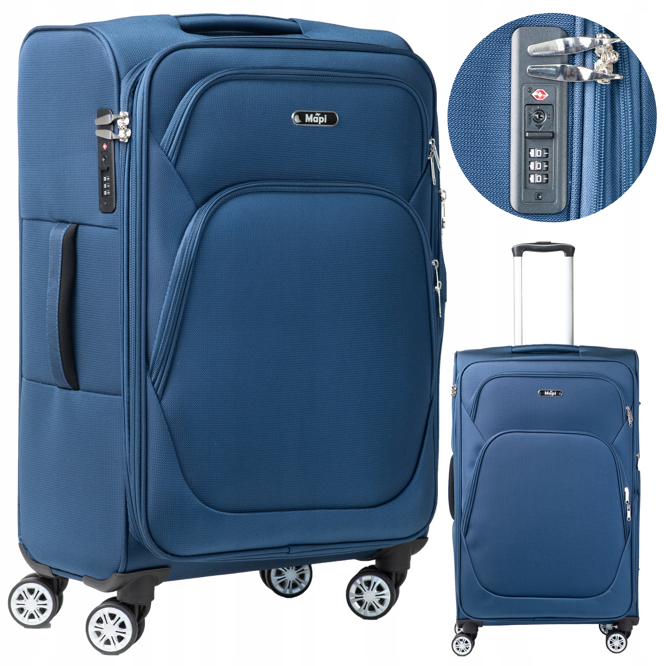 Mapi Kufr měkký střední polyester Střední Kufr 75 L Oxford Blue 75 l