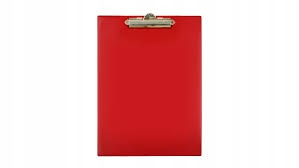 Deska z klipem TRES A5 czerwony