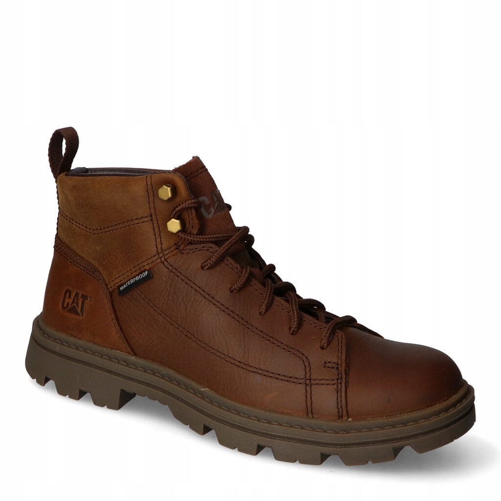 Kotníkové boty Caterpillar P725406 Hnědé nubukové Kotníkové Boty 42