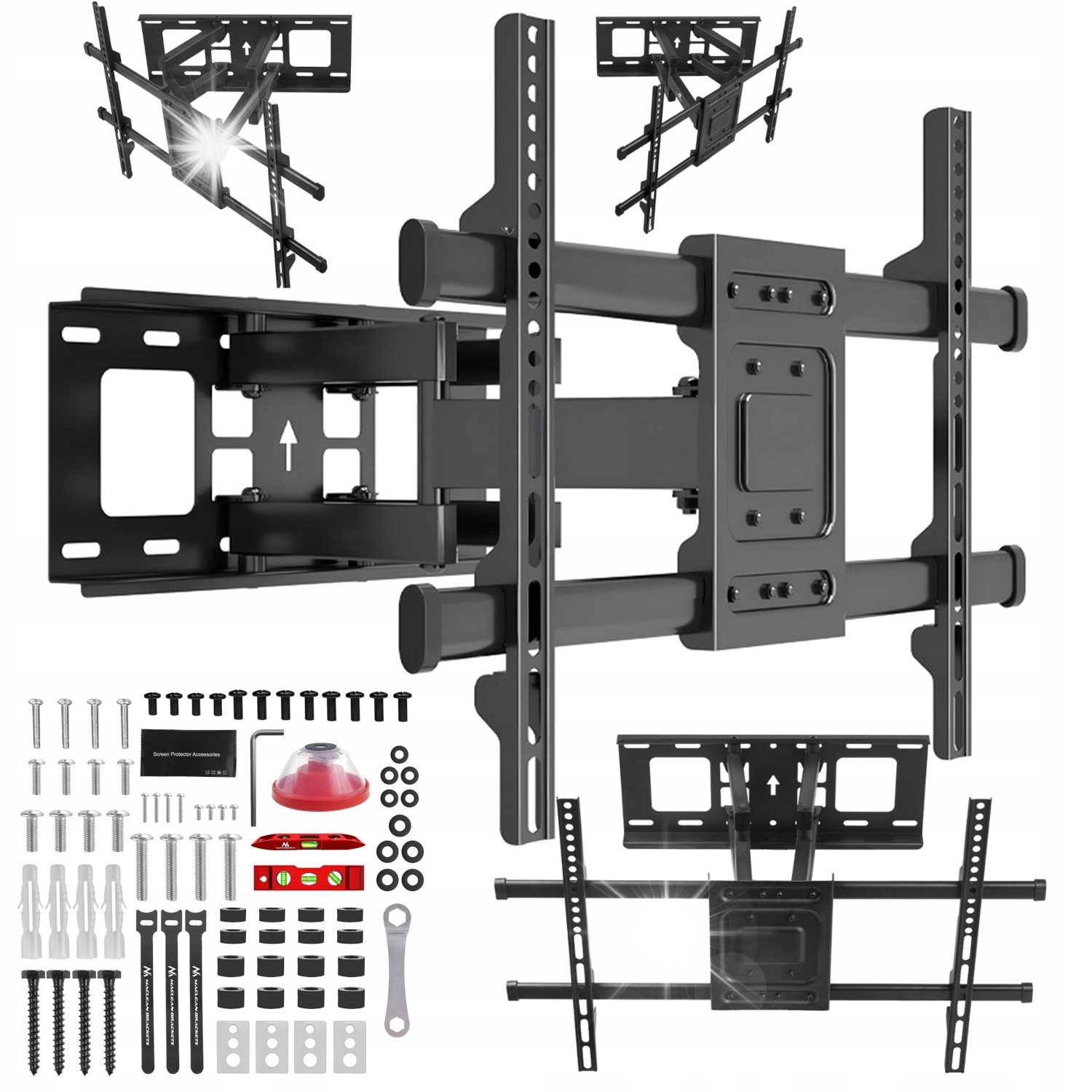Držák pro televizor 32"-85" Palcový Tv Nástěnný věšák Otočný a pohyblivý Vesa