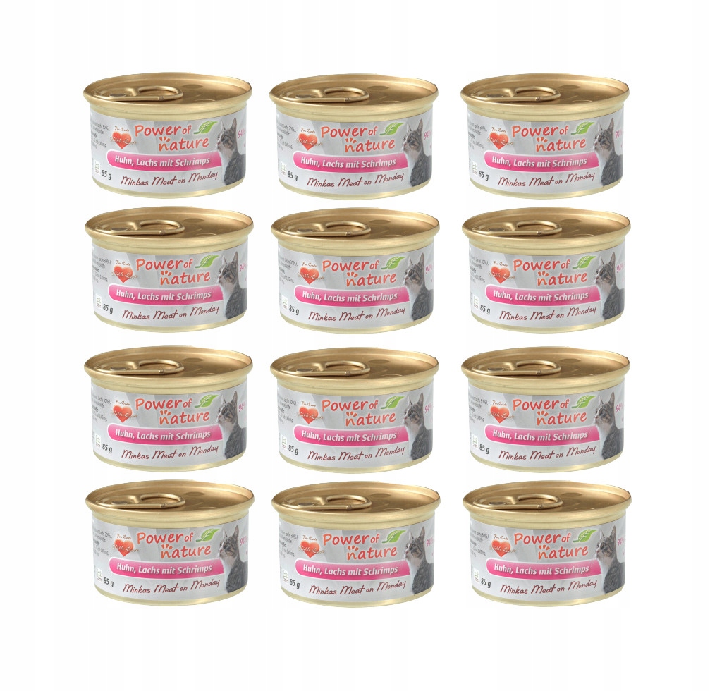 Power of Nature – kuře, losos a krevety 12 x 85 g