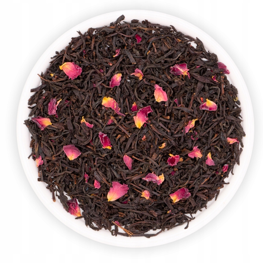 Čaj Černý Listový Earl Grey Růžový Okvětní Lístky Růže Tokyo Teaverso 1000 G