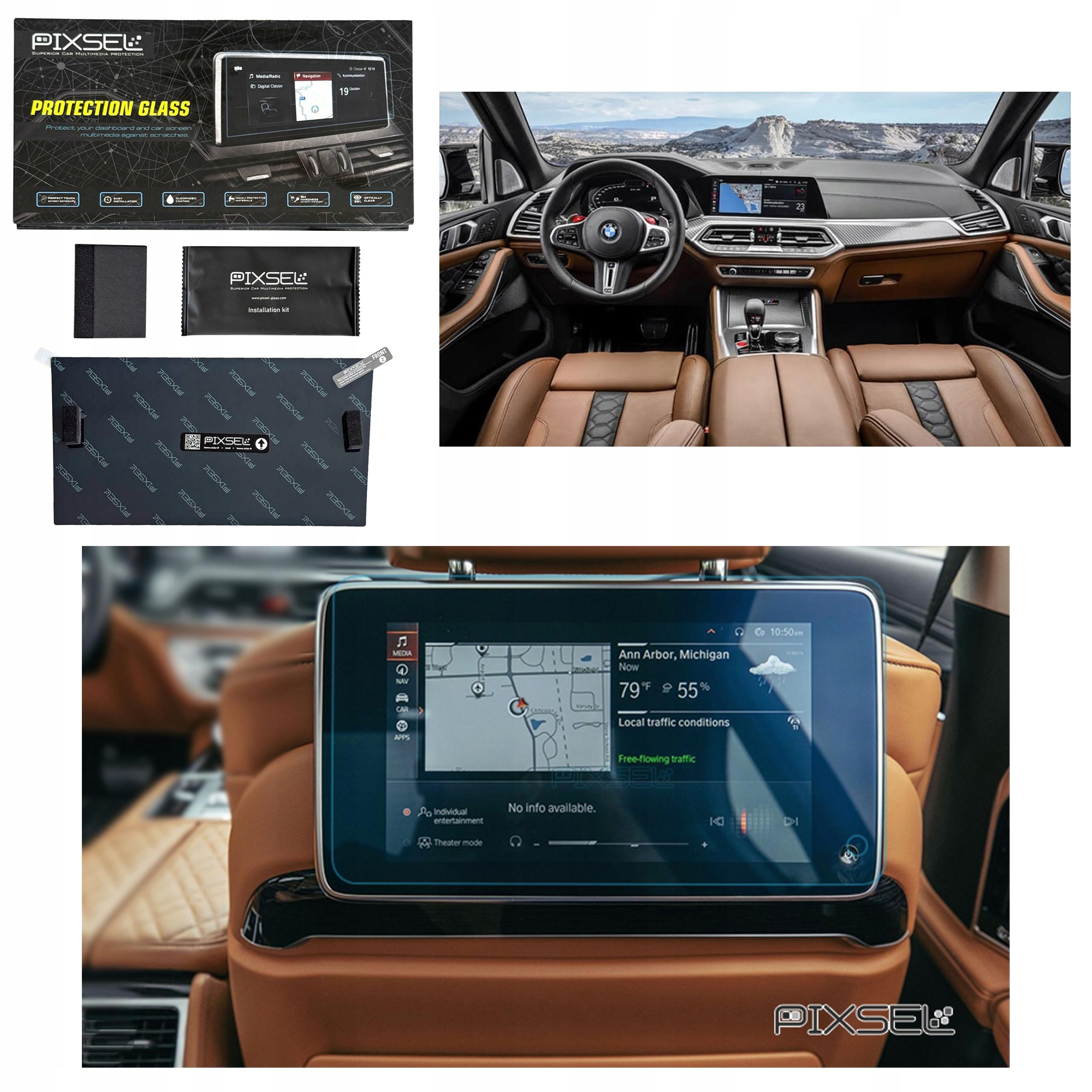 Antyodciskowe Matowe Szkło Ochronne Bmw X6-13.1“ 2019-2022 G06