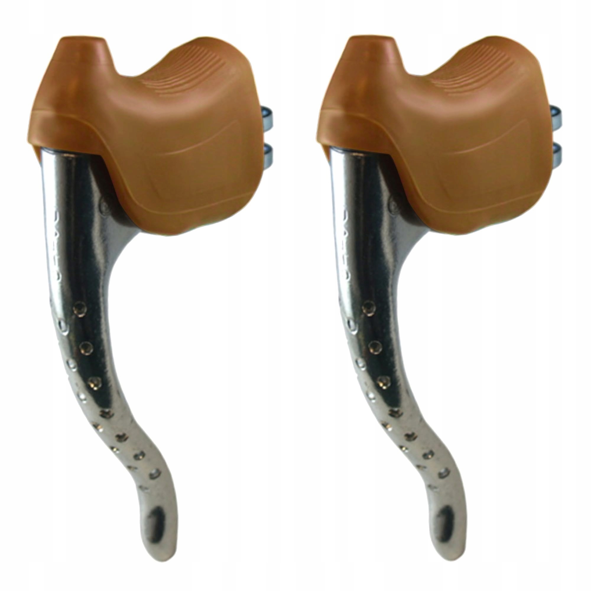Bike Brake Lever Set + Brown Lever Hoods Cycle Bicycle Retro Classic Univer