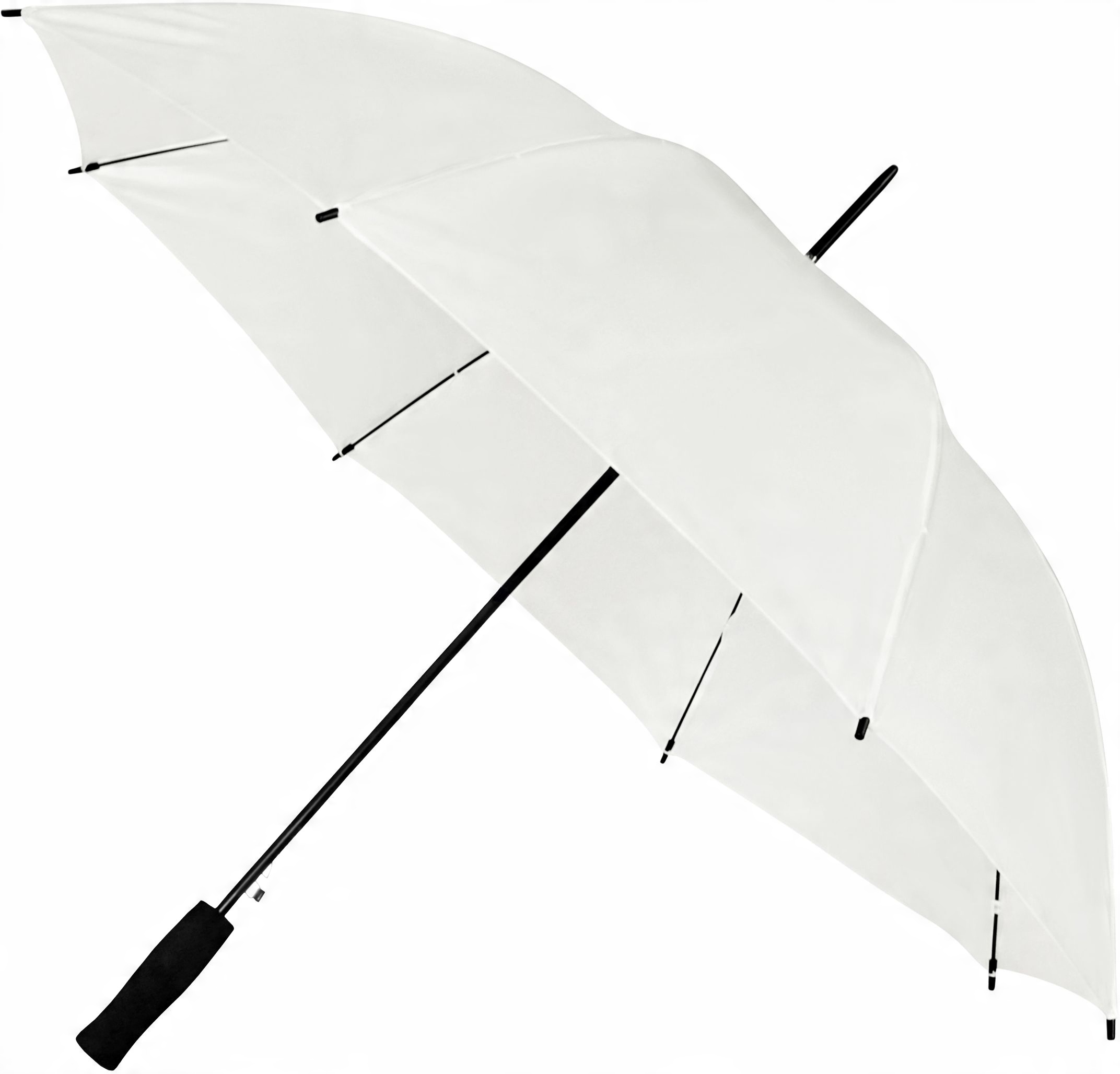 

Automatyczny lekki parasol biały czarny stelaż