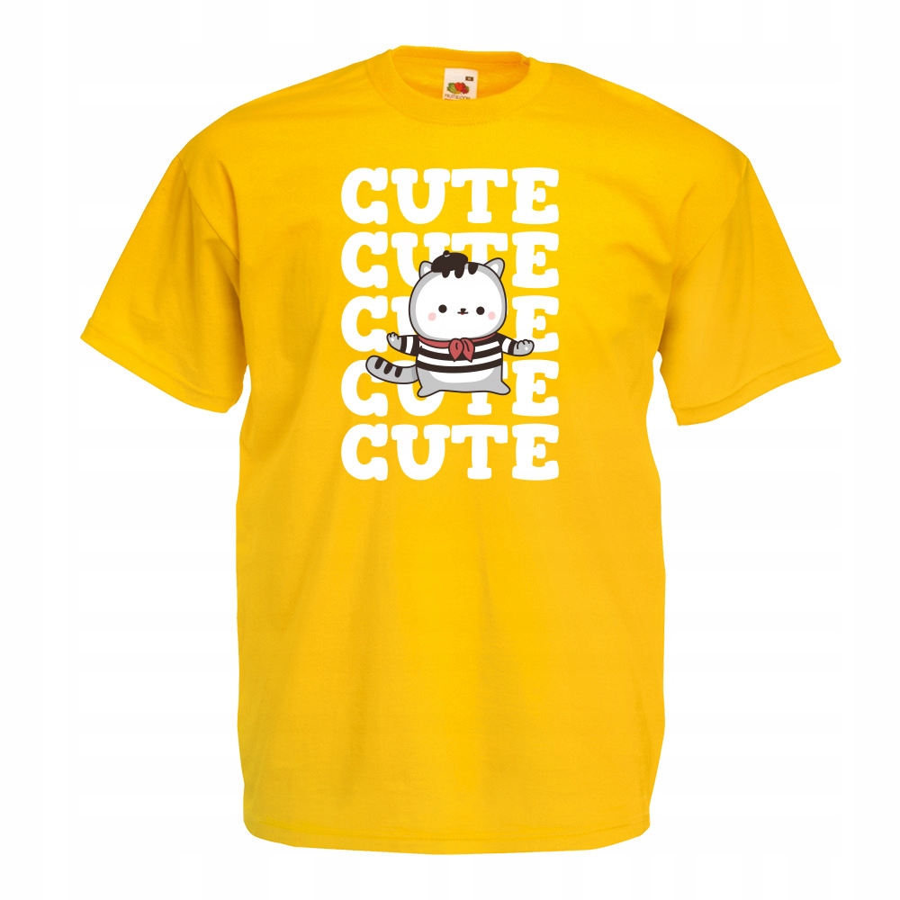 

Koszulka cute kot kotek kociara S żółta
