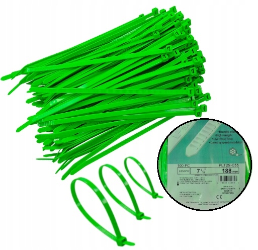 PANDUIT OPASKI ZACISKOWE FLUORESCENCYJNE 4,8X188