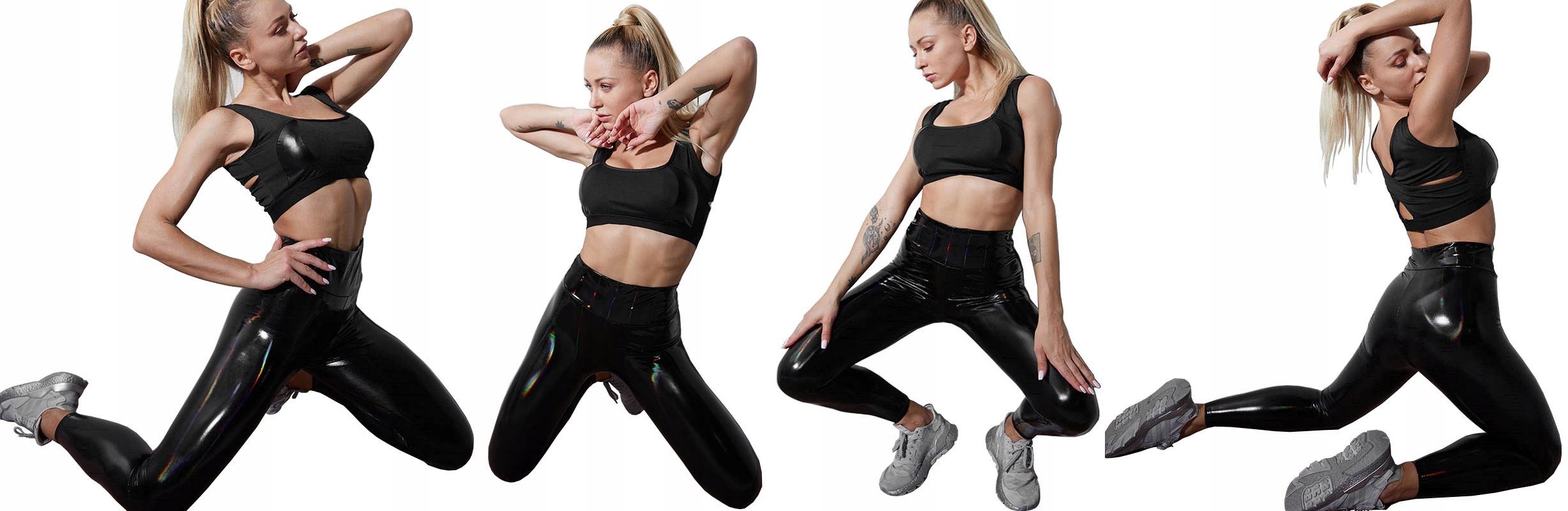 LEGGINSY WINYLOWE GETRY WINYL SPODNIE RURKI LATEKS Materiał dominujący poliester