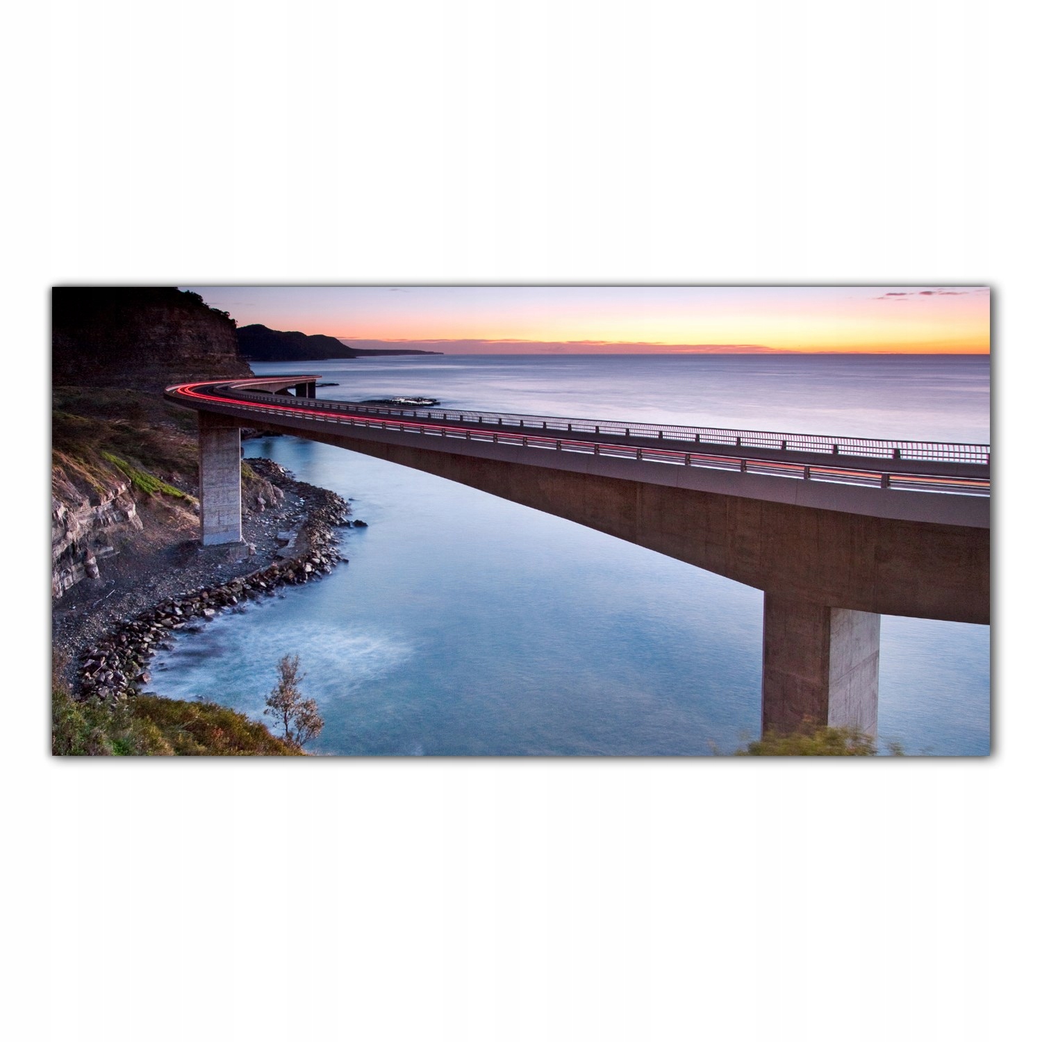 

Obraz Szklany Foto-obraz Most Zachód Słońca 140x70