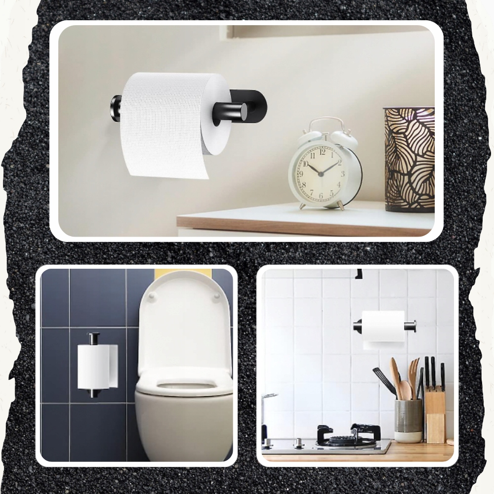 UCHWYT PAPIER TOALETOWY CZARNY LOFT Marka inna