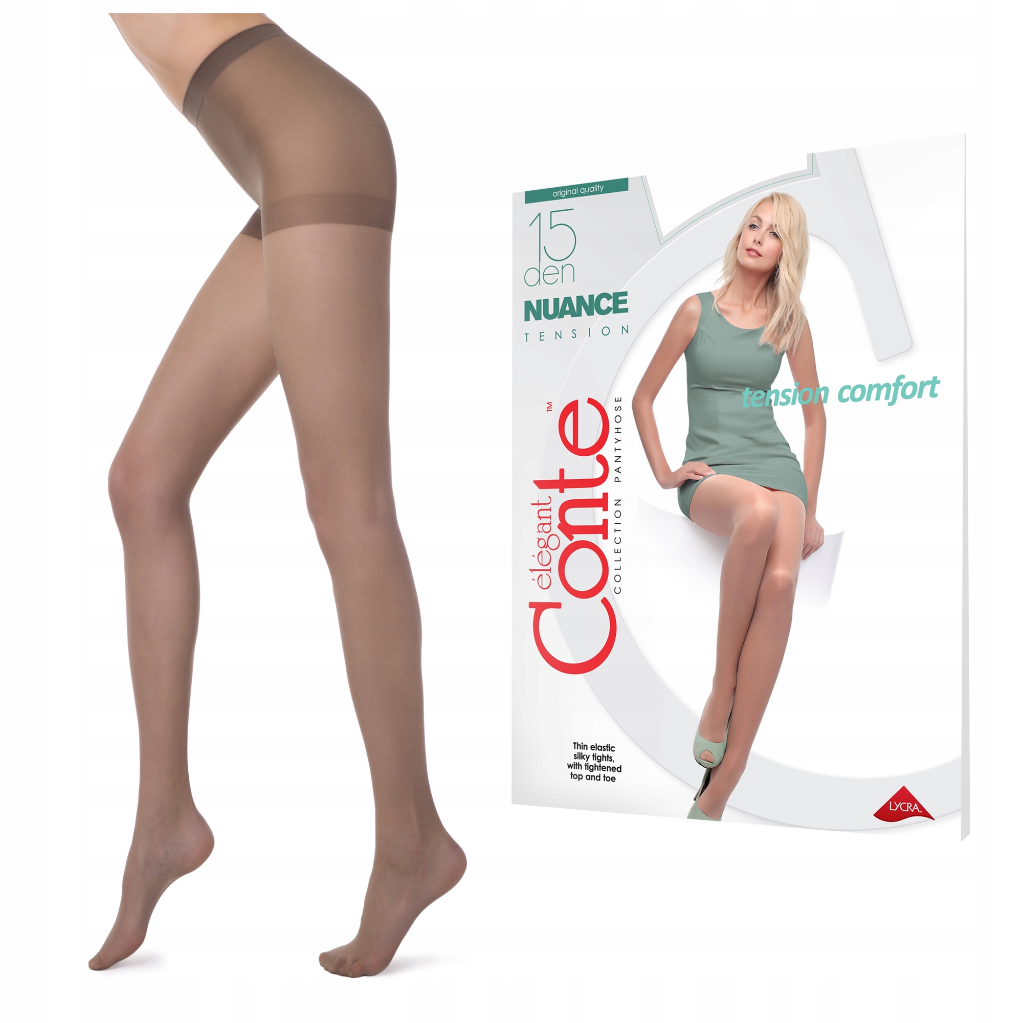 

Rajstopy Lycra Conte Nuance 15 den Shade 2 matowe