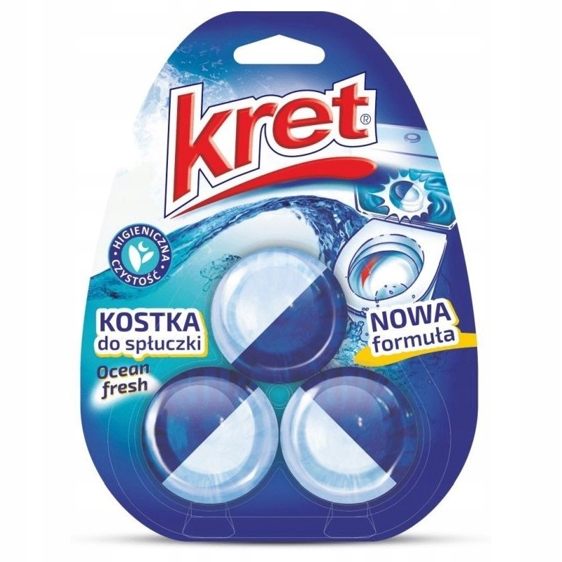 

Kret Kostka do spłuczki 3x50 g Ocean Fresh