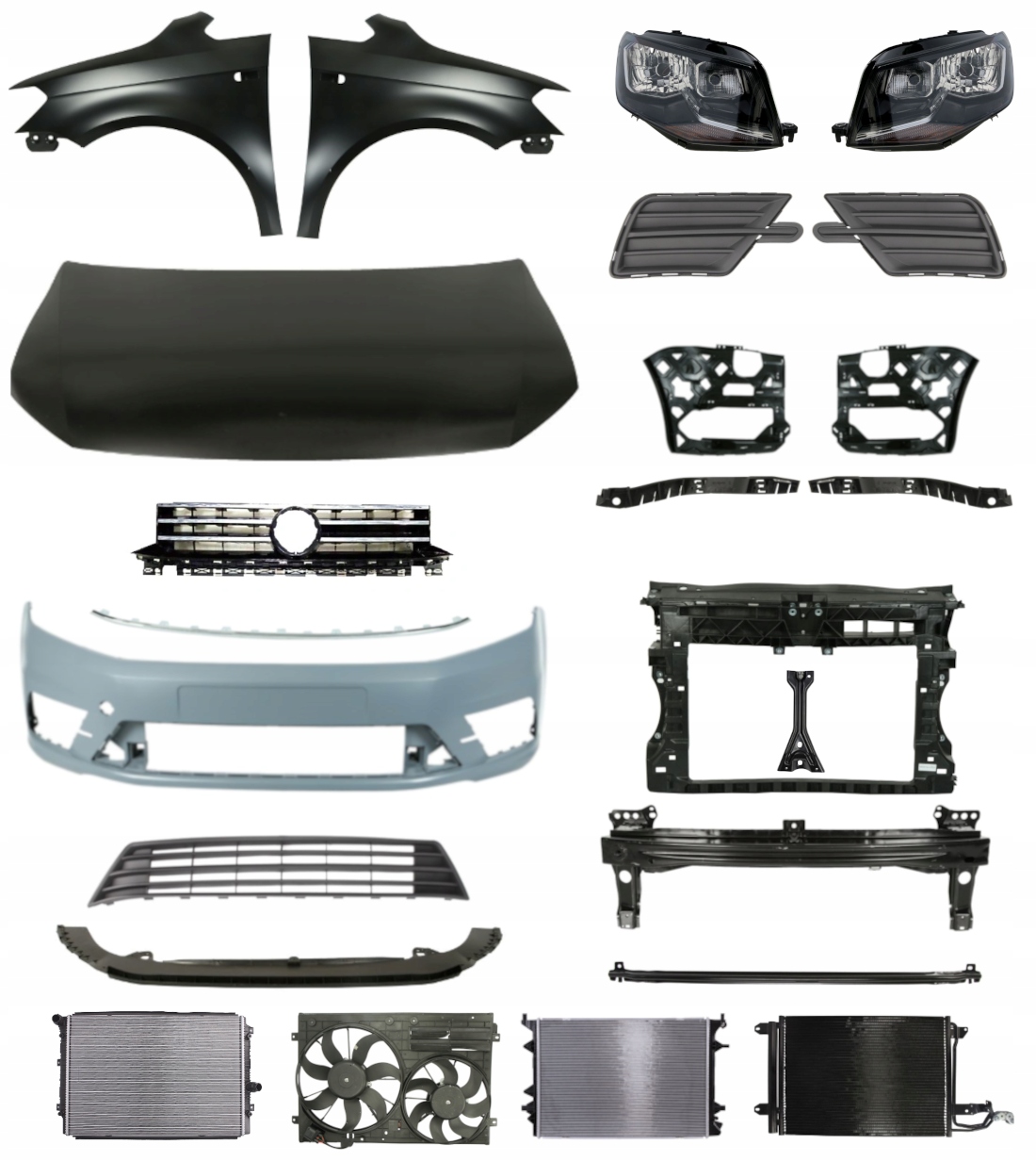 Volkswagen Caddy 4 Life 15- ZDERZAK MASKA BŁOTNIKI