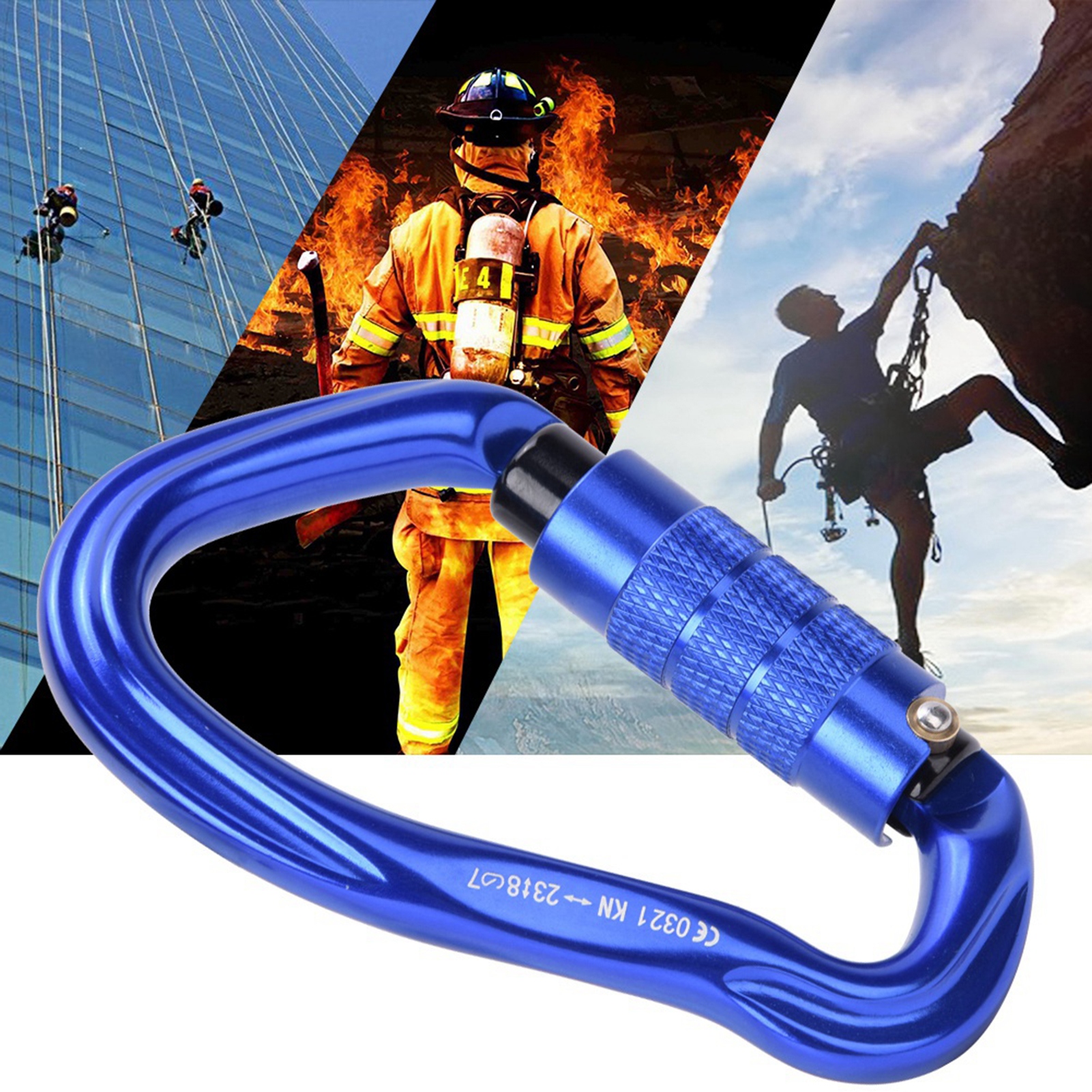 KARABINEK WSPINACZKOWY HMS - NIEBIESKI Model 2717190024112